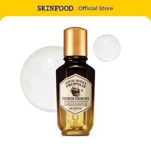 [SKINFOOD Official] Royal Honey Propolis Enrich Essence | 63% Black Bee Propolis & 10% Royal Jelly Extract Face Serum - Propolis Serum for Skin, Valentine Day Gift, 1.69 Fl. Oz. (50mL)