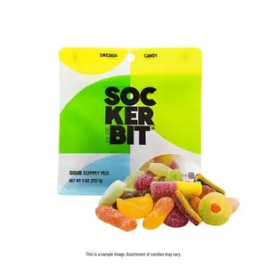 Sockerbit Swedish Candy Sour Mix 8oz Pouch