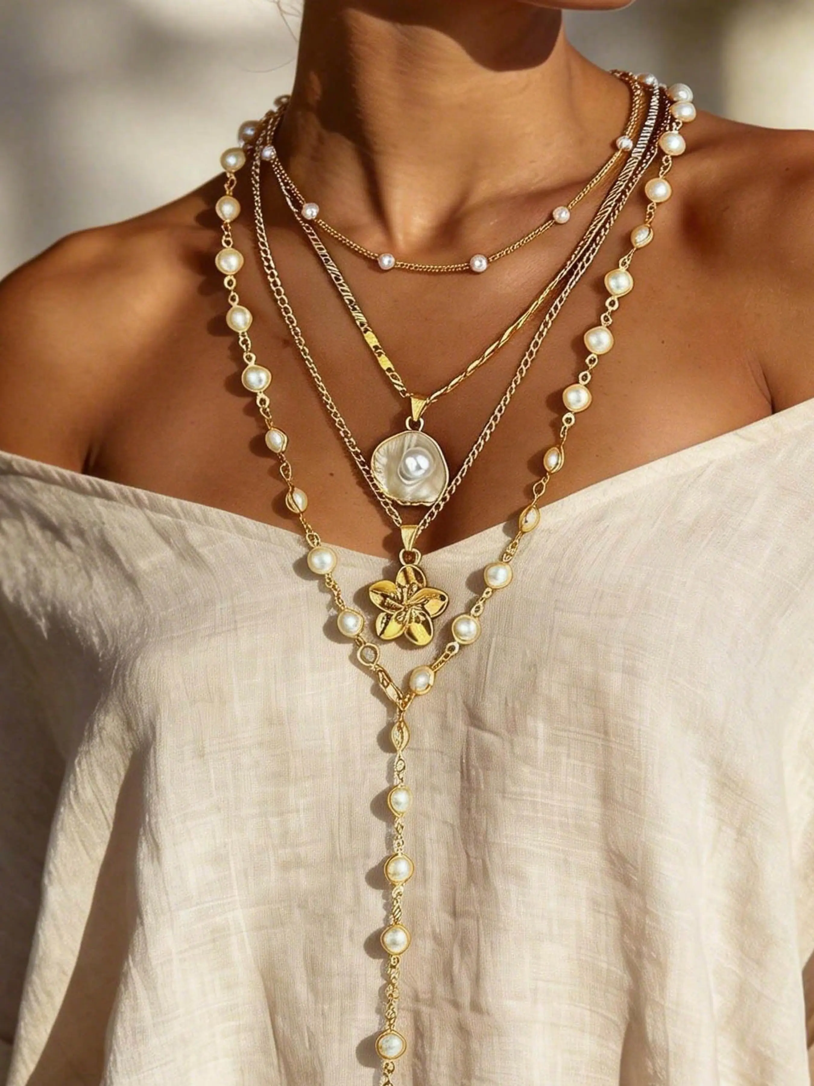 2026 New Multi-Layer Alloy Necklace Design, Layered Necklaces, Easy Wear Layered Look, Elegant Beachwear, Perfect Jewelry Gifts for Valentine's Day & More, Trendy Fashion Jewelry
