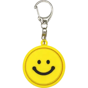 Smiley Face Fidget Clicker: keychain accessory, stress relief, cute must have