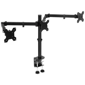 Full Motion Triple Monitor Desk Mount | 24" to 32" Monitors