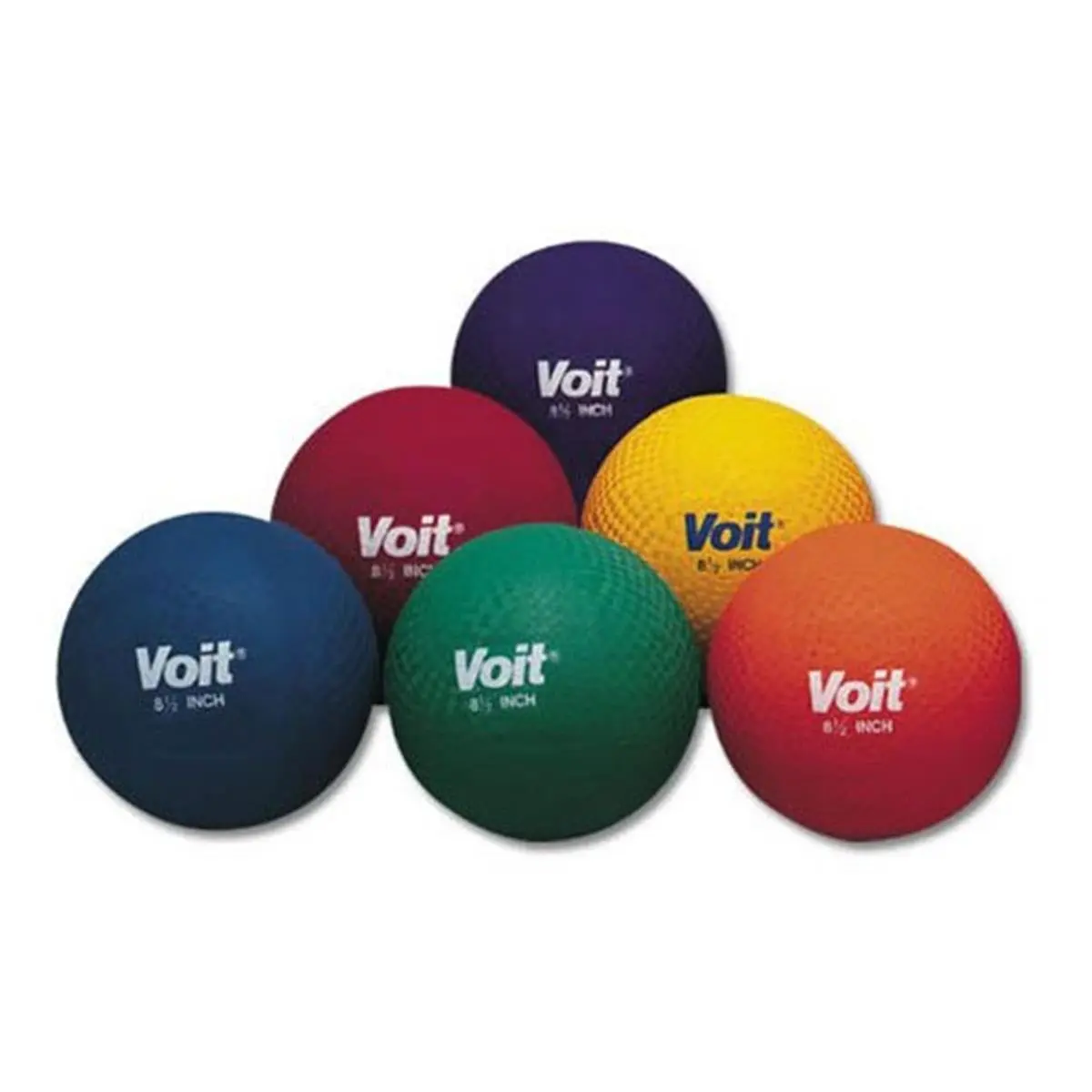 Voit 10-in Rubber Playground Ball, 2-Ply Ball Sports Equipment for Outdoor Low Impact Activities (Purple)