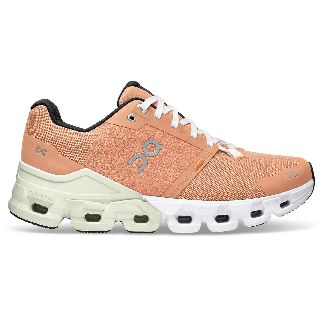 On Cloudflyer 4 Road Running Shoes – Peach/Aloe