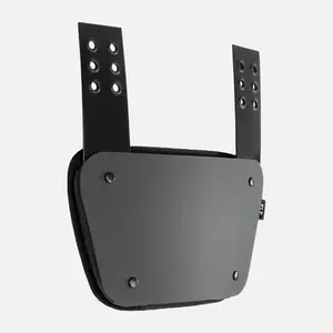 Basic Black Unbranded SLF Football Back Plate for Adults with Foam Cushion Impact Protection & Easy Installation - Training Equipment