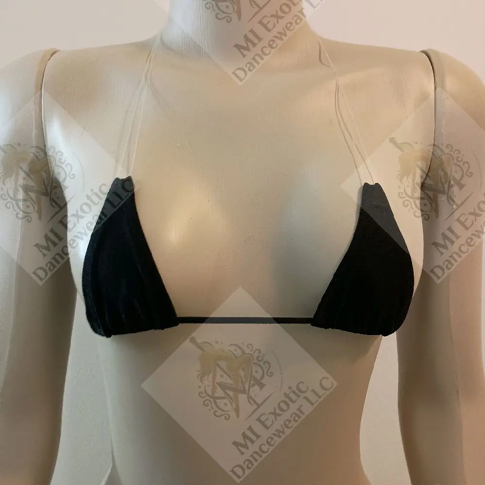 Micro Bikini Top with Clear Cord (Exotic Dancewear)