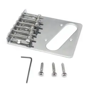 Vintage Guitar Bridge Top Loader Bridge6 Saddles for Telecaster Guitar Chrome
