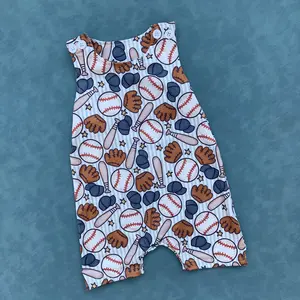 Toddle baby boy baseball sports wear kids romper
