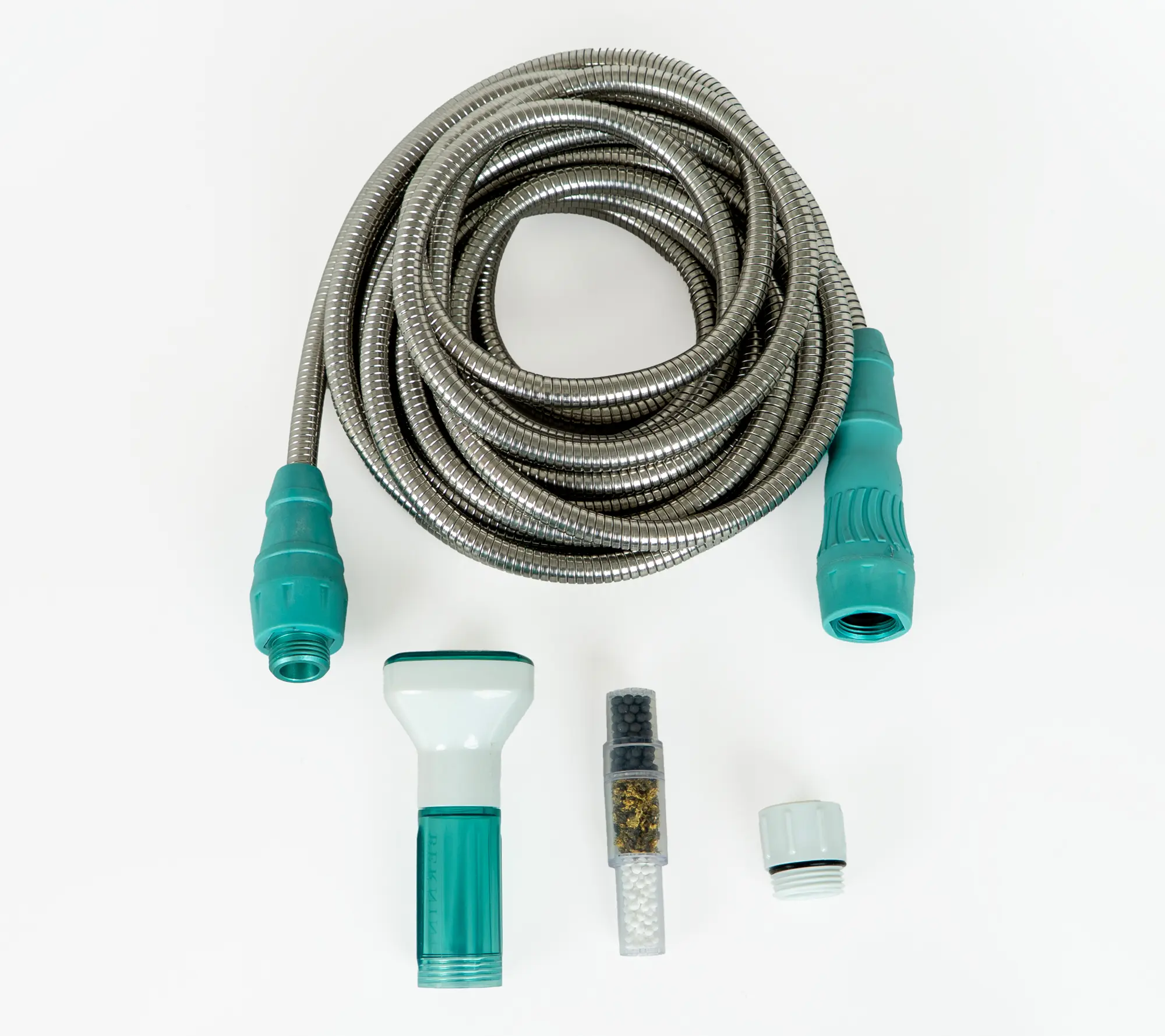 Bernini 40' Expandable Metal Hose with Filtered Hose Nozzle Bernini 40' Expandable Metal Hose with Filtered Hose Nozzle