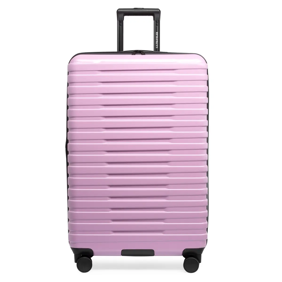 U.S Traveler US09181L30 30in Impact-Absorbing Boren Hardside Rugged Spinner Checked Luggage, Lavender, Mesh Compartment, Impact Absorbing Checked Luggage, Mesh Compartment Checked Luggage