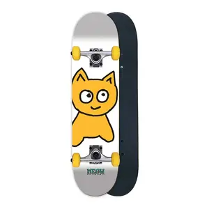 Meow Skateboards Big Cat White Complete Skateboard 8.0