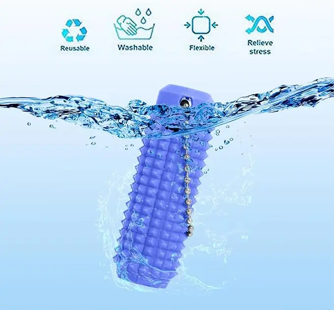 Little Ouchies Fidget, Pocket Mini Fidget Toy, Spiky Grippie Stim Keychain, Venting Key Pendant for AnxietyRelief Positive, Novelty Gifts for Friends