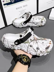 Men's Summer Breathable Open-Toe Sandals, Outdoor Beach Shoes, Anti-Slip Slippers, Comfortable Lightweight Footwear for Men