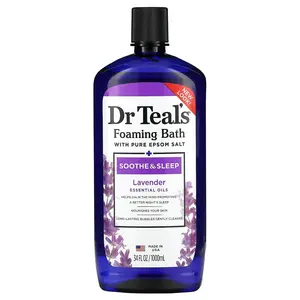 Dr. Teal's Foaming Bath With Pure Epsom Salt,  Lavender, 34 fl oz (1,000 ml)