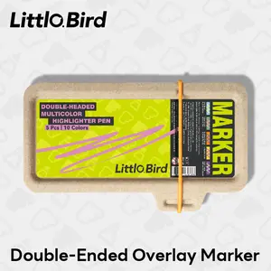 Littlo Bird dual-ended gradient fluorescent pens for drawing, school, learning, and education,mothers day gift,graduation