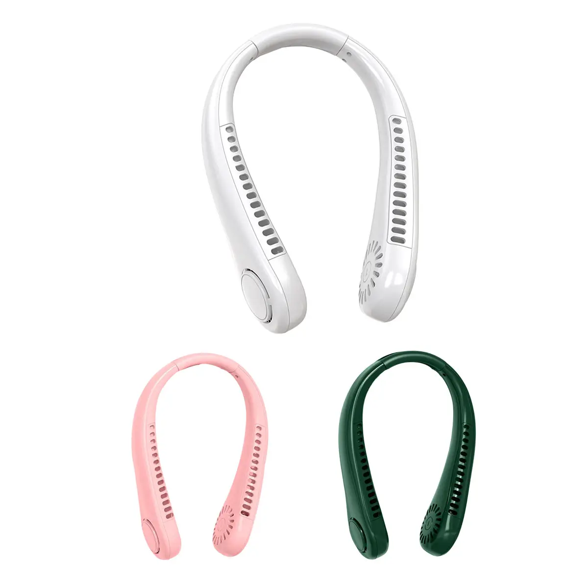 Portable Neck Fan, Bladeless Cooling Fan, Headphone Design Personal Fan, 3-speed...