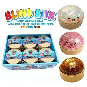 Expressive Big Dumpling Squishy - Blind Box, Mysecret Bun Fidget Toy, Soft TPR Material, Stress Relief, Unboxing Surprise,rare squishy Random Style per Pack.Valentine's Day and Easter gifts, suitable for children to exchange gifts