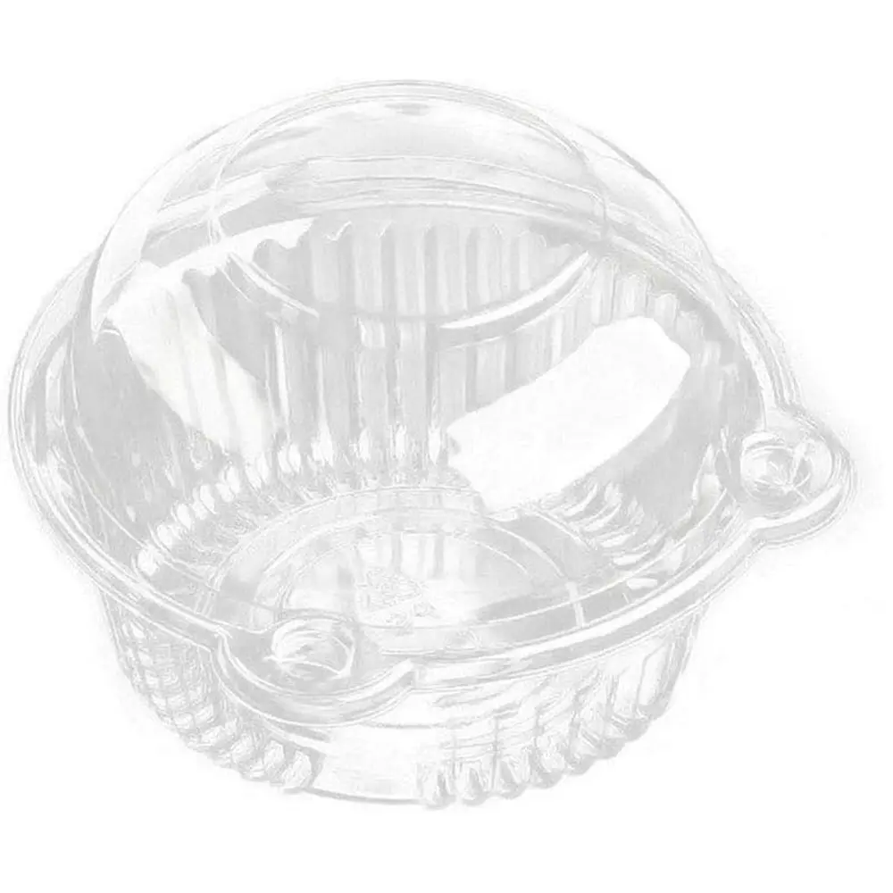 Cupcake Holders Individual,50 PC Cupcake Containers Disposable Clear Plastic Single Muffin Dome Holders Cases Individual Cake Boxes Bulk