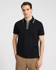 Express Tipped Contrast Collar Luxe Pique Polo