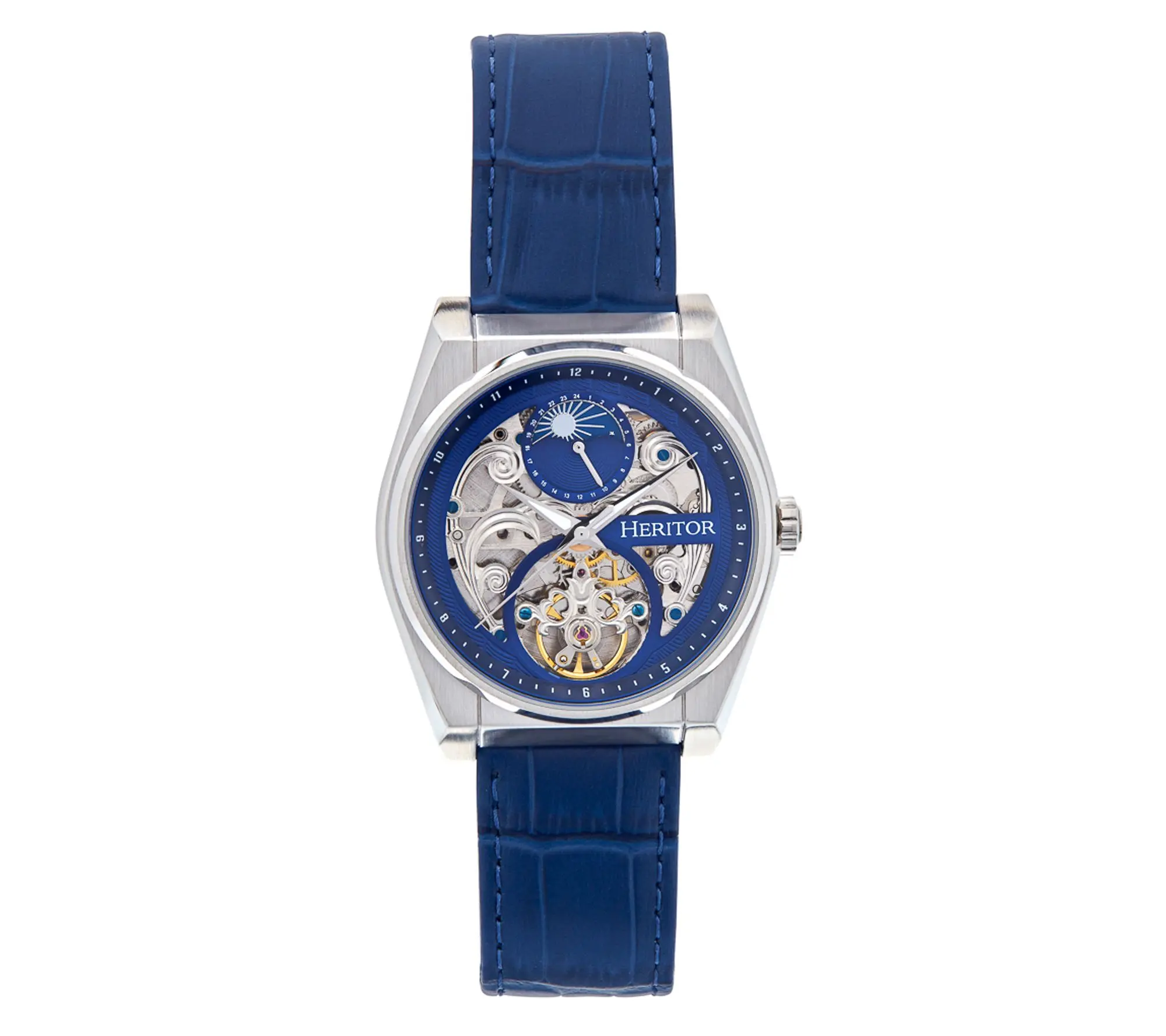 Heritor Automatic Men's Daxton Leather Band Watch