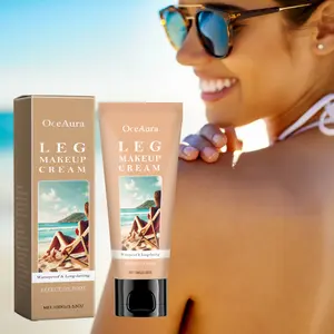 OceAura Body Tanning Cosmetic Foundation Cream - Natural Sun-Kissed Skin, Moisturizer, Hydrating, Concealing, Long-Lasting Makeup, Hydrate