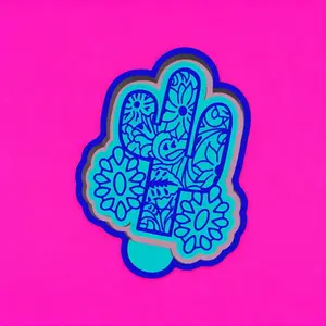 Concho Flower Cross Freshie Mold