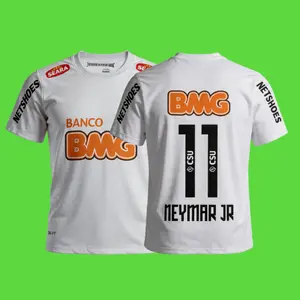 2012 13 Retro Home Away White Purple No.11 Neymar Short Sleeved Long Sleeved Soccer Jersey Top
