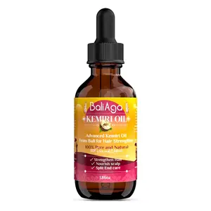 BaliAga Kemiri Oil Hair Care Essential Oil, From Bali For Strengthen Hair, Nourish Scalp, Split End Care Plant Comfort Haircare  Organic Storage