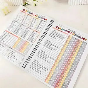 【ADHD Cleaning Planner】A4 Size Daily Schedule & focus Checklist Notebook for Home Office & Dorm Use Durable Cover Smooth Pages Office Stationery Essential - Plannerbook
