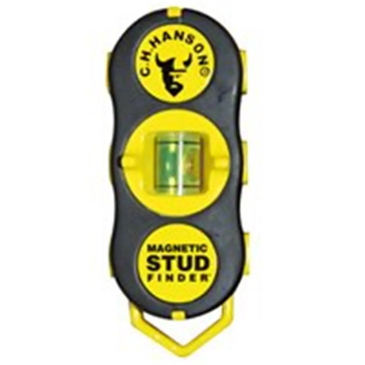 CH Hanson 3040 Compact Magnetic Stud Finder Detector - 0.4 lbs, 5x9.25x7.5 in, Rare Earth Magnets, 2-way Level, Soft Grip, Hands-Free Functionality, Marking Screws, Pocket-Size Tool for Hardware Projects