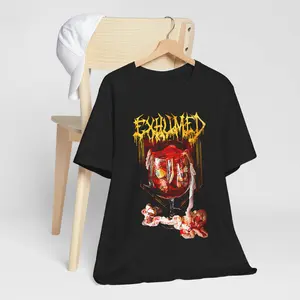 Death Metal Tee, Exhumed Disgusted Shirt, Cannibal Corpse T-Shirt, Skeleton, Mummified Remains Top, Metal Band Gift, Unisex Short Sleeve