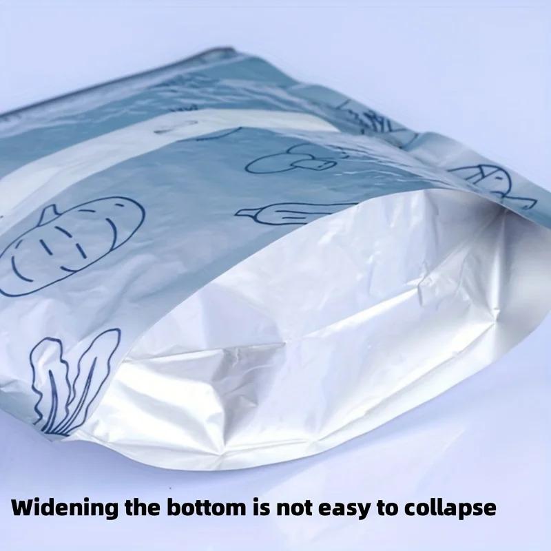 10/60pcs Aluminum Foil Storage Bags Freezer Sealed Organizers Food Packaging Reusable Pantry Odor-Proof Bag Kitchen Essential