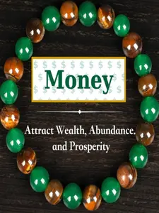 1pc Money Attraction Bracelet aesthetic with Green Aventurine & Tiger Eye - blue friendship bracelet beaded jewelry protection bracelet encouragement gift fashion artificial bracelet of the day Colorblock Beaded Crystal Bracelet handmade Fashion Bracelets