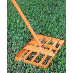 Lawn Leveling Rake 17x10 inch, Yard Leveling Rake with 72" Handle for Soil Sand Grass, Lawn Leveler for Lawn Yard Farm