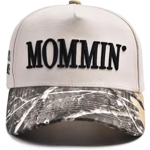 Mommin Trucker hat Funny Mommin Hat for Women Care Truck Hat Adjustable Washed Cotton Embroidered for Casual Daily