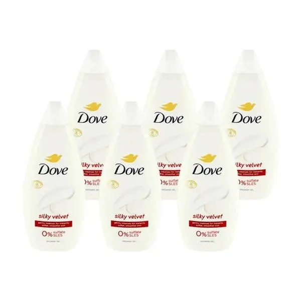 Dove Body Wash, Silky Velvet 2-Pack – Luxurious Moisturizing Cleanser for Smooth, Soft Skin, 15.22 Oz Ea