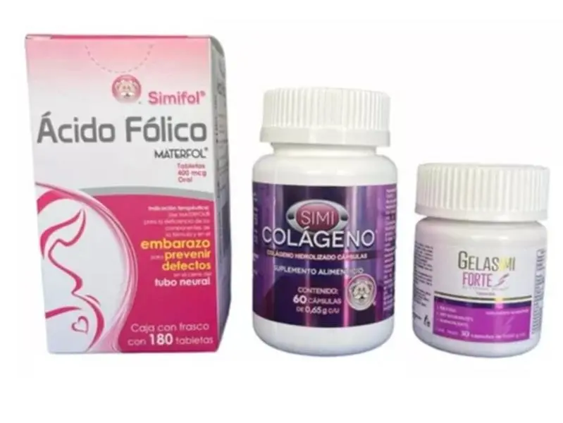 Materfol + Simi Colágeno + Gelasimi Forte – Edible Supplement Trio (Tablets & Capsules)