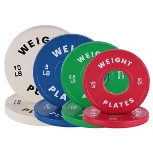 Rubber-Coated Steel Fractional Change Plates Set for Barbell – 2-Inch Standard Size – Incremental Weight Bumper Plates for Strength Training, Gym & Home Micro Loading