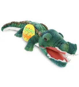 PLUSH EASTER EGG - WILD COLLECTION PLUSH - 24" GREEN ALLIGATOR