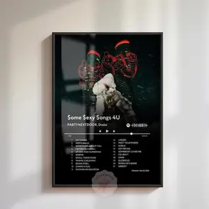 (No Frame) SSS4U Partynextdoor Drake Album Poster, Some Sexy Songs 4U, Album Cover Poster, Rapper Poster- Poster, Wall Art, Music Gift