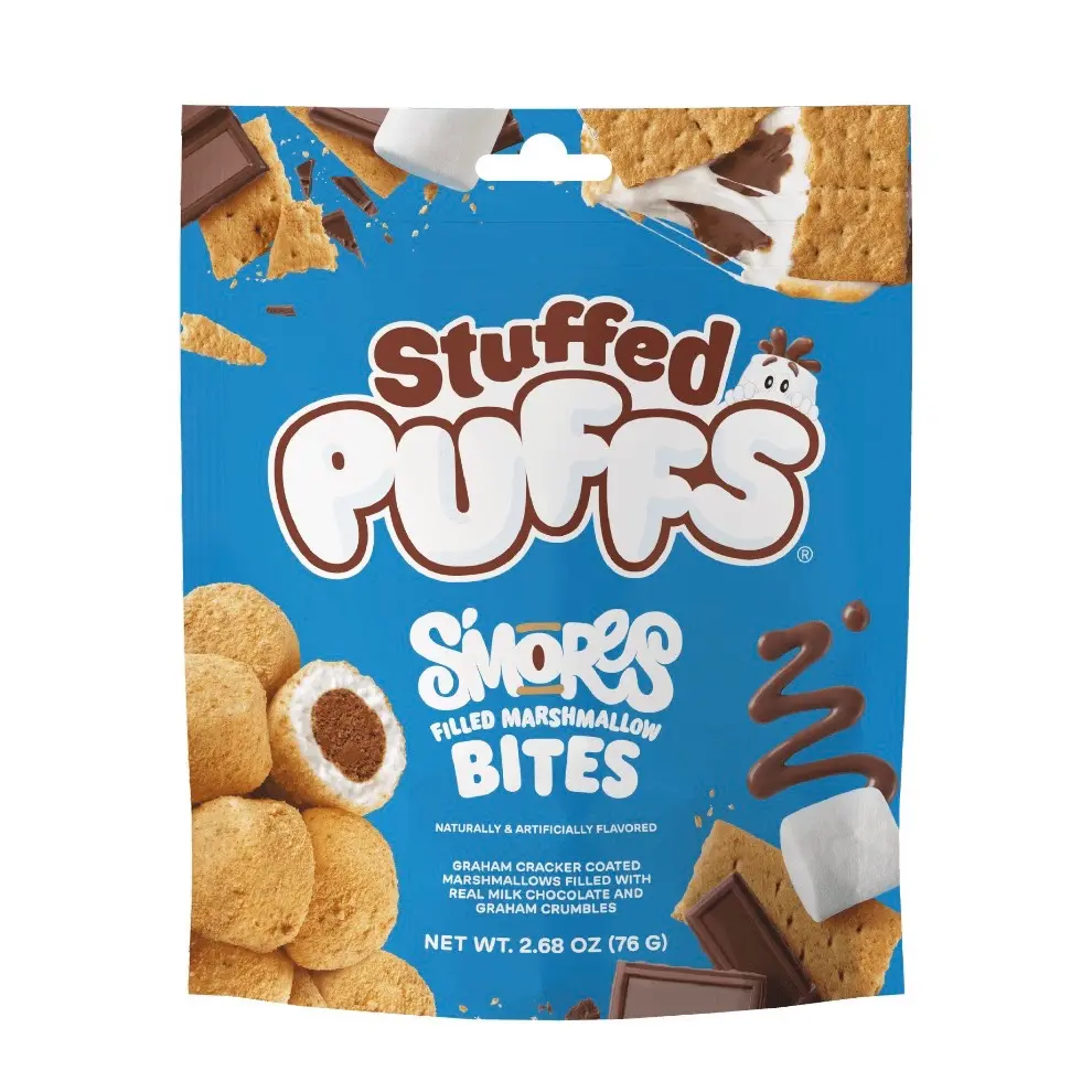 Stuffed Puffs Filled Marshmallow Bites, S'mores, 2.68 oz Bag Stuffed Puffs Filled Marshmallow Bites, S'mores, 2.68 oz Bag