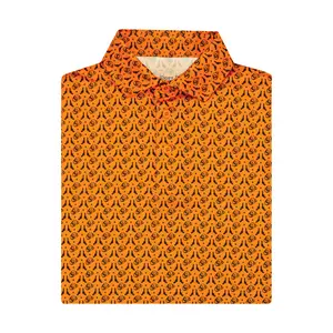 Acres Down South Men's Short-Sleeve Stretch Polyester-Spandex Fabric Cowboy Polo Shirt - Activewear, Casual Menswear Top