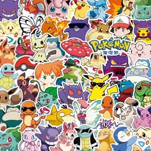 100 Pokemon Stickers Pokémons With Sun Glasses Collection