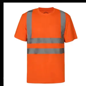 2 Pack or 4 Pack of Men's Reflective Safety T-Shirt  Uniforms Workwear Hi-Vis - Underwear, Clothing Breathable Menswear Crewneck Casual Round, Visibility
