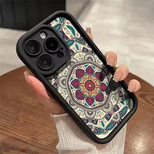 Mandala Pattern Phone Case Suitable for Apple iPhone 17 E Air Pro ProMax iPhone16 15 14 Plus 13 12 Mini 11 X XS XR Shock Proof All Inclusive Lens Protection Vintage Exquisite Can be given to friends