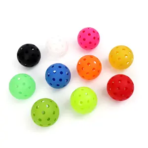 Pickleball 40-hole ball, 74mm rotomolded injection-molded luminous ball