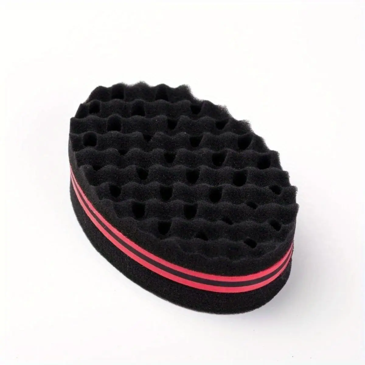 Double-sided Sponge Hair Brush, 1 Count Magic Barber Brush for Twist Curls, Waves, and Dreads, Hair Styling Tool for Men & Women, Heatless, Curling Brush, Curly Brush, Double Sided Brushes