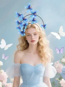 Butterfly Fascinator Monarch Butterfly Headband Crown Tea Party Garden Party Butterfly Themed Parties Costume Headpiece