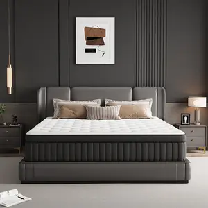 【DIDISLEEP】8/10/12/14 Inch Twin, Full, Queen, King Mattress Sponge Foam And Spring, Hybrid Mattress Medium Firmness, Lumbar Support, Ergonomic queen size mattress Interior Modern, For Home Rooms Hotels, Boxed Halloween Christmas Gift Furniture