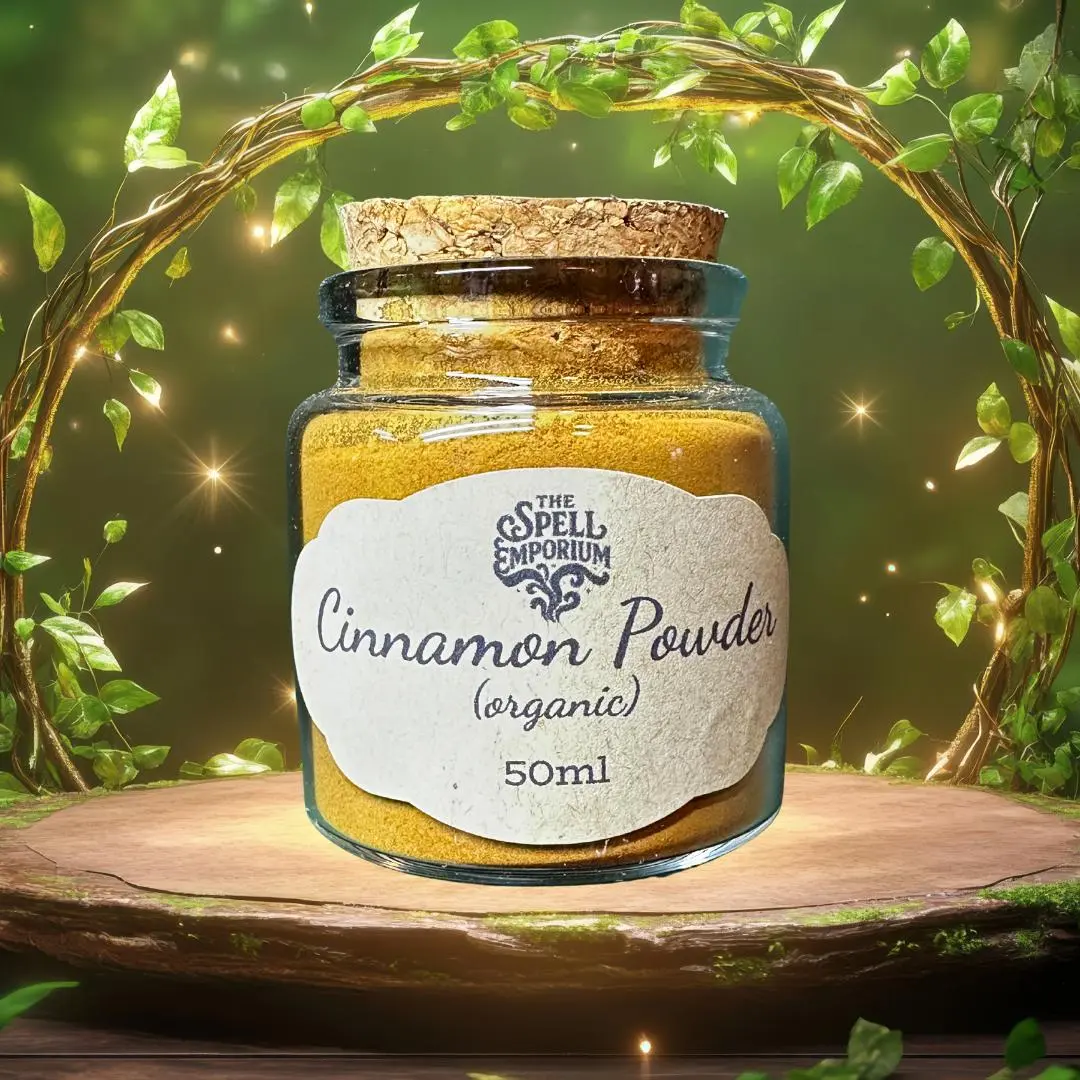 Organic Cinnamon Powder Spice - Hot Spicy Flavor, Warm Spicy Profile, Convenient Glass Jar Packaging for Cultural Rituals