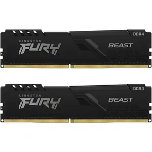 212 MAIN Kingston FURY Beast DDR4 RAM 2x16GB Kit, KF432C16BBK2-16, 3200MHz CL16 Value Desktop RAM, Black, Ddr4 Ram 2X16, Beast Series, Cl16 Timing